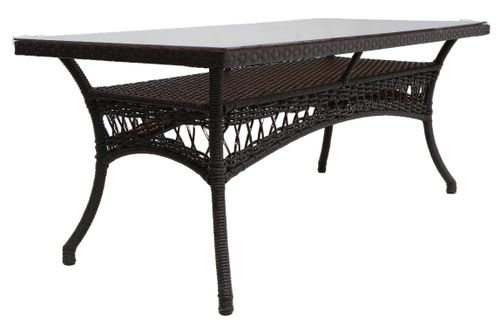 Стол садовый Deco 180х85см, искусственный ротанг, крупный план