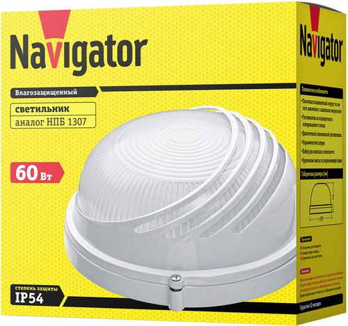 Настенный светильник Navigator NBL-R3-60-E27/WH, фотография