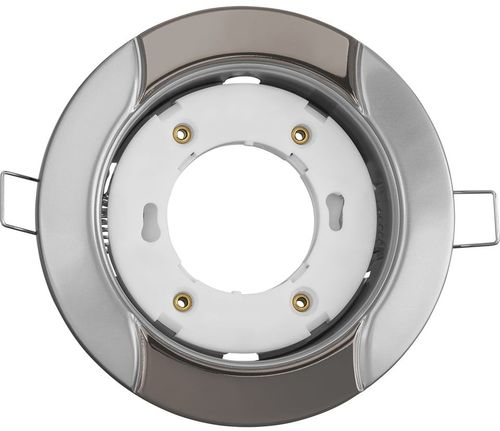Светильник встраиваемый Navigator 93054 NGX-R8-004-GX53, серебро/чёрный хром, крупный план