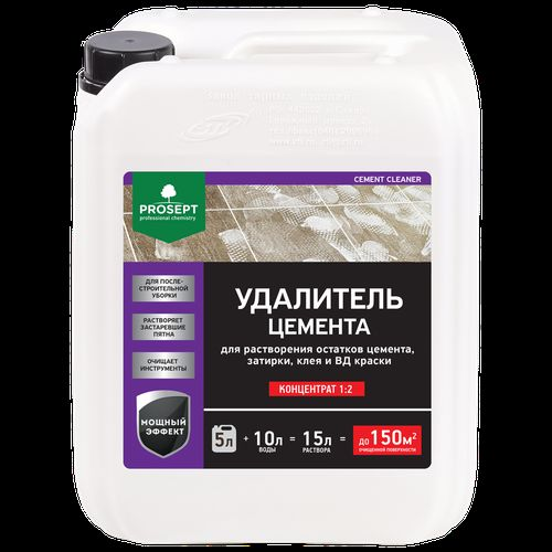 Удалитель цемента  PROSEPT CEMENT CLEANER концентрат 1:2 / 5 л, вид