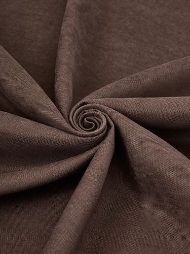 Штора Портьера Decofest Софи канвас 200х280 1 шт коричневый, фото