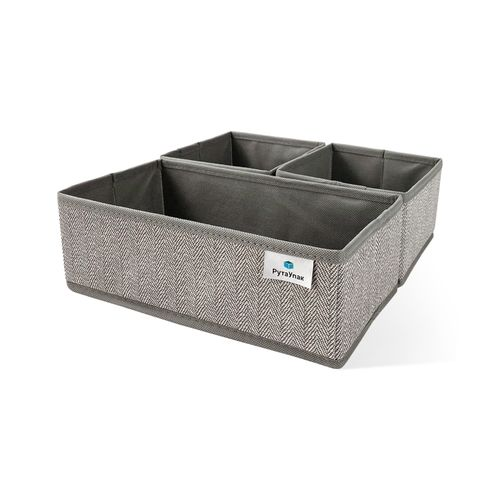 Органайзер для хранения набор 3 шт серый 28x14x10, детальное фото
