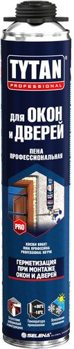 Пена профессиональная TYTAN PROFESSIONAL для окон и дверей  всесезонная 750 мл, крупный план