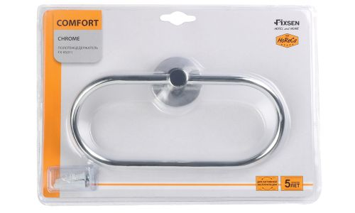 Полотенцедержатель кольцо хром comfort chrome 21х13х5, картинка