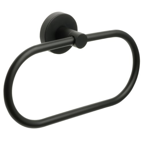Полотенцедержатель кольцо черный comfort black 21х13х5, крупный план