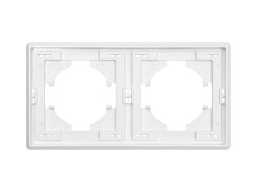 Рамка 2 поста ALTECH ENCORE 2PW белая, изображение