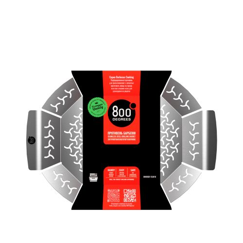 Противень-корзина овальный 800 degrees oval grill basket, вид