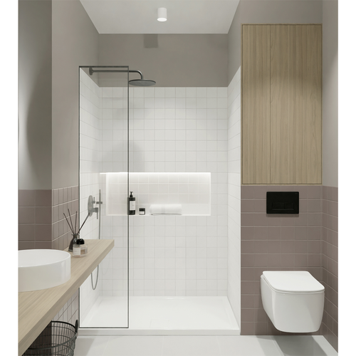 Плитка Нефрит Color Tile Soft белый 9,9х9,9 см 0,44 м2, фотография
