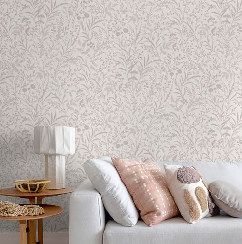 Виниловые обои WallSecret Herbal 8977-11 бежевые 1,06х10,05 м, детальное фото