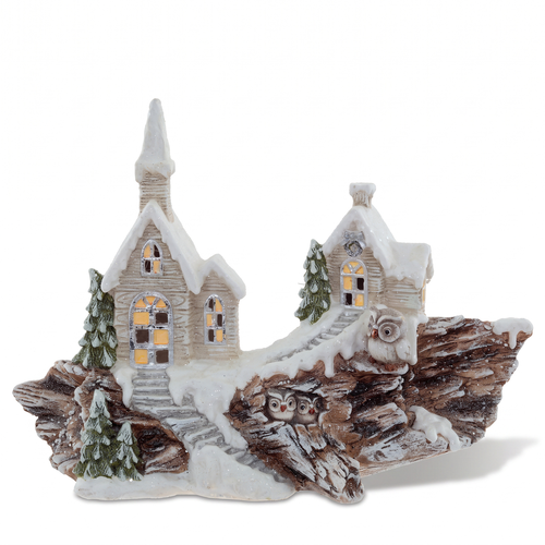 Фигурка декоративная "Домик" с подсветкой, 66×23×48см, фото