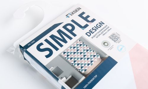 Шторка для ванной simple 180х200 см, детальное фото