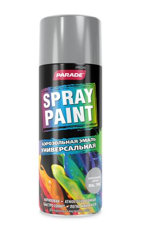 Эмаль аэрозольная PARADE SPRAY PAINT RAL 7004 Сигнальный серый, картинка