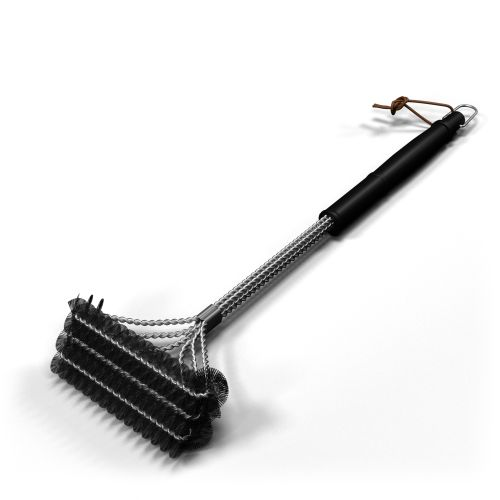 Щетка т-образная для чистки решеток 800 degrees triple head wide brass brush, вид