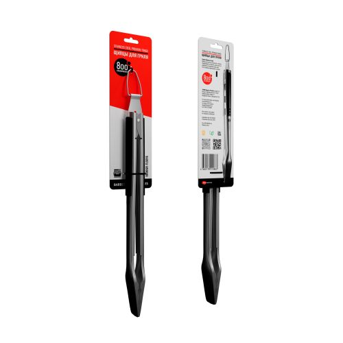 Щипцы для гриля 800 DEGREES Red Line Stainless Steel Tongs, с фиксатором, изображение