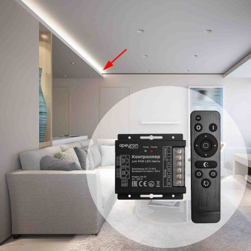 Контроллер для светодиодной ленты Apeyron Electrics 04-20 288-576 Вт 12-24 В, изображение