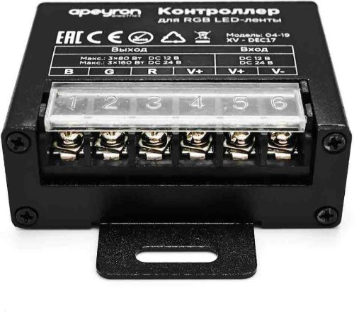 Контроллер для светодиодной ленты Apeyron Electrics 04-19 240-480 Вт 12-24 В, фото