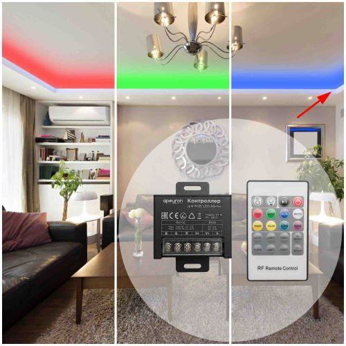 Контроллер для светодиодной ленты Apeyron Electrics 04-19 240-480 Вт 12-24 В, картинка