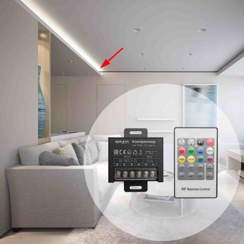 Контроллер для светодиодной ленты Apeyron Electrics 04-19 240-480 Вт 12-24 В, вид