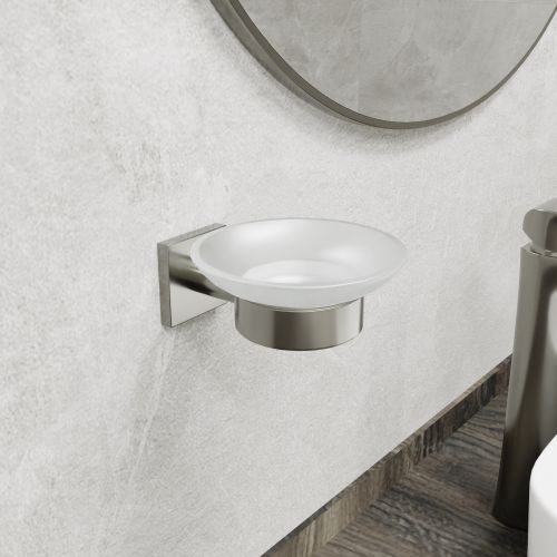 Мыльница стекло Lux Satin сатин, фотография