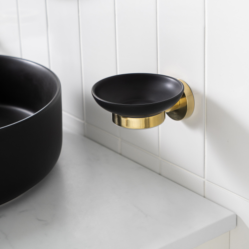 Мыльница настенная Moroshka Oro Nero черный 1 шт, детальное фото