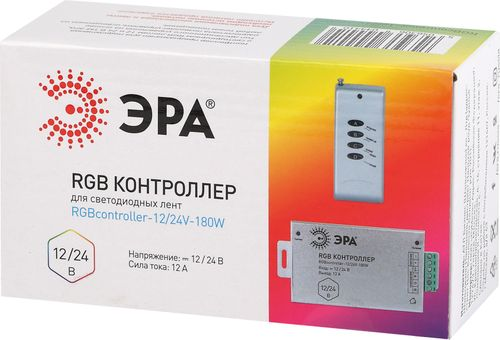 Контроллер для светодиодной ленты ЭРА Б0043444 180-288 ВТ 12-24 В 12 А, изображение