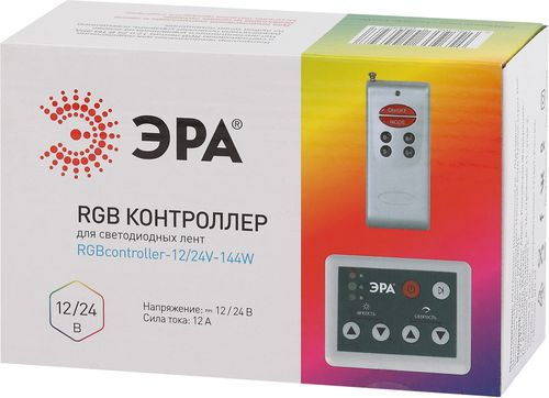 Контроллер для светодиодной ленты ЭРА Б0043443 144-288 Вт 12-24 В 12 А IP20, картинка