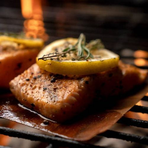 Набор досок для копчения рыбы 800 degrees salmon wooden boards, детальное фото