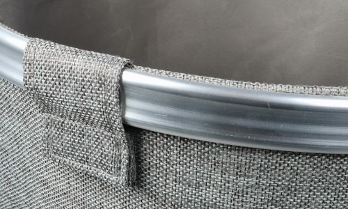 Корзина для белья серая 80 л, картинка