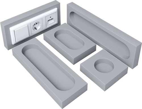 Звукоизоляционный подрозетник 1-секционный SoundGuard S-BOX 1 115х115х38 мм, фотография