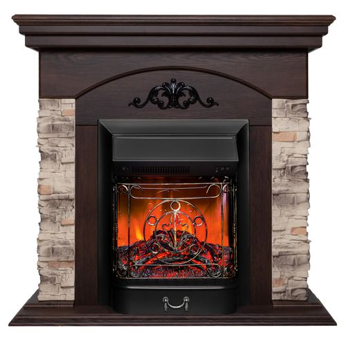 Каминокомплект ROCKWOOD STD NT-F316 + Majestic LUX BL, изображение