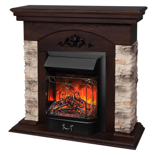 Каминокомплект ROCKWOOD STD NT-F316 + Majestic LUX BL, изображение
