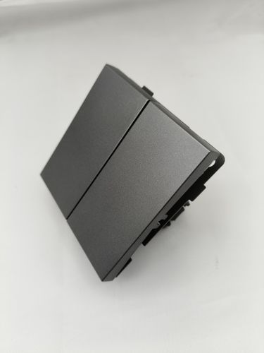 Выключатель 2-клавишный ALTECH Encore графит, фотография