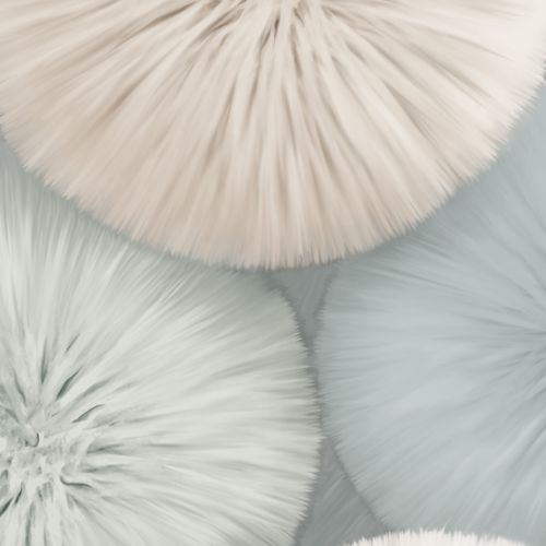 Виниловые обои WALLSECRET Pompon 8992-18 разноцветные 1,06х10,05 м, вид