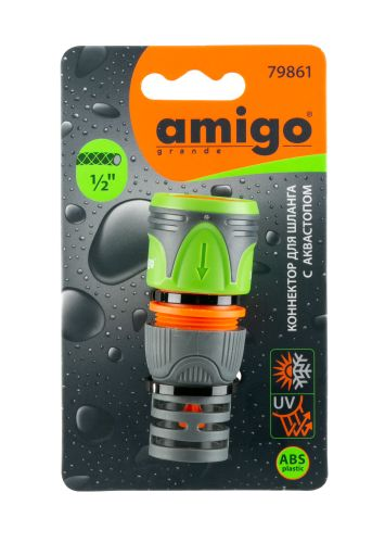 Коннектор AMIGO с аквастопом 1/2", 79861, детальное фото