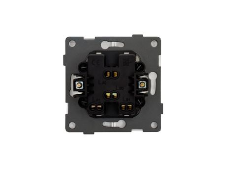 Выключатель двухклавишный ALTECH ENCORE 2SIW белый, вид