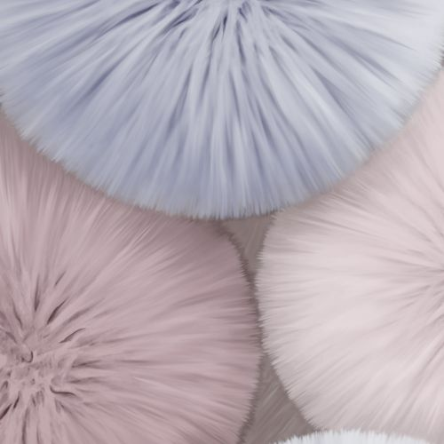 Виниловые обои WALLSECRET Pompon 8992-16 разноцветные 1,06х10,05 м, фото