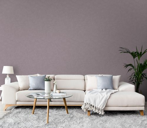Виниловые обои WALLSECRET Pompon 8993-06 фиолетовые 1,06х10,05 м, изображение