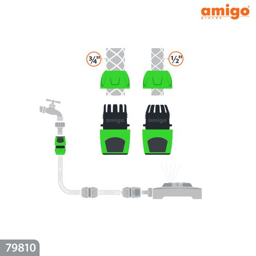 Коннектор AMIGO 1/2"–3/4", 79810, фото