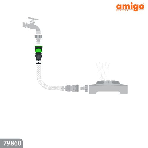Коннектор AMIGO 1/2", 79860, картинка