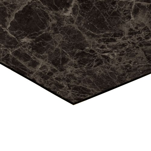 Плитка ПВХ самоклеящаяся LAKO DECOR мрамор темно-коричневый  30 х 30 СМ, изображение