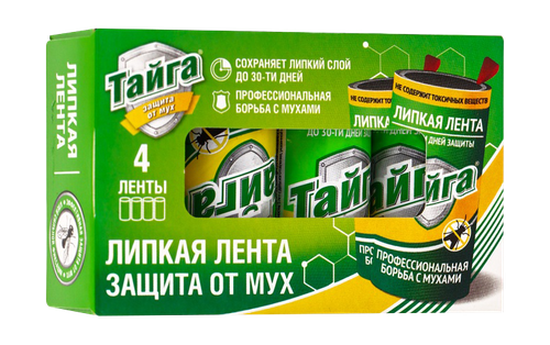 ЛЕНТА ОТ МУХ ТАЙГА ХИТ, 4ШТ, детальное фото