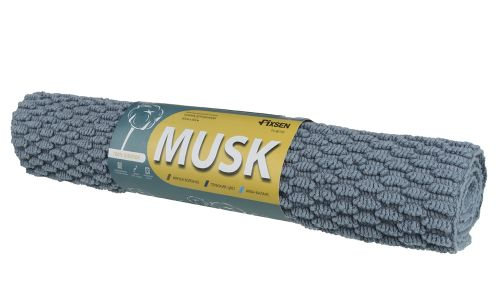 Коврик для ванной 1-ый серо-голубой musk 50х80 см, крупный план