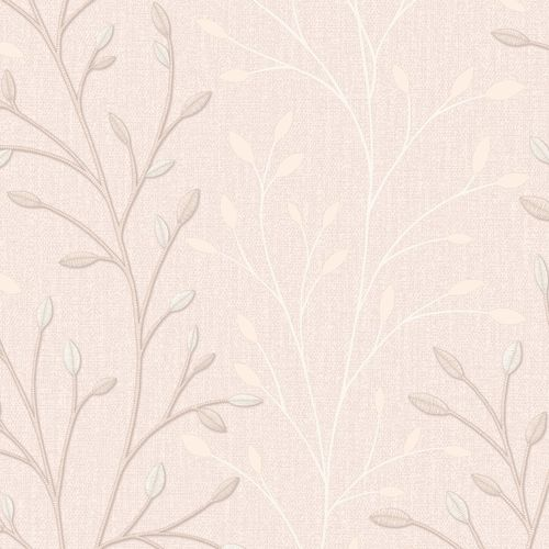 Виниловые обои WallSecret Bloom 8922-23 бежевые 1,06х10,05 м, крупный план