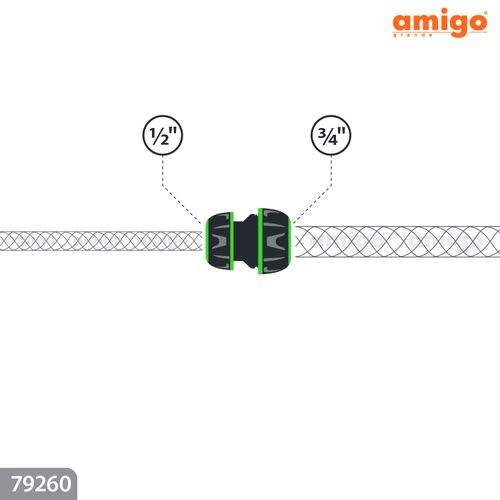Коннектор соединительный AMIGO 1/2"–3/4", 79260, вид