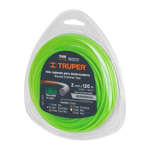 Леска для триммера TRUPER круг 2мм 15м, детальное фото