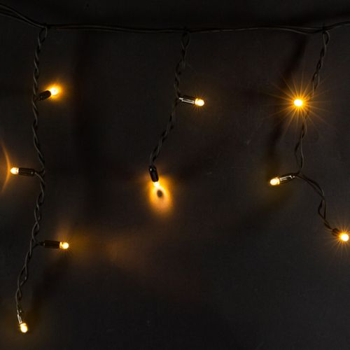 Гирлянда бахрома SYSTEM PROF 100 LED теплый белый 2 м, фотография