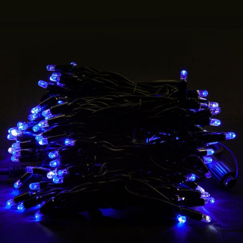 Гирлянда универсальная бахрома SYSTEM PROF 100 LED синий 2 м, детальное фото
