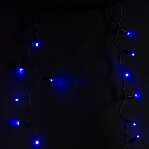 Гирлянда универсальная бахрома SYSTEM PROF 100 LED синий 2 м, детальное фото