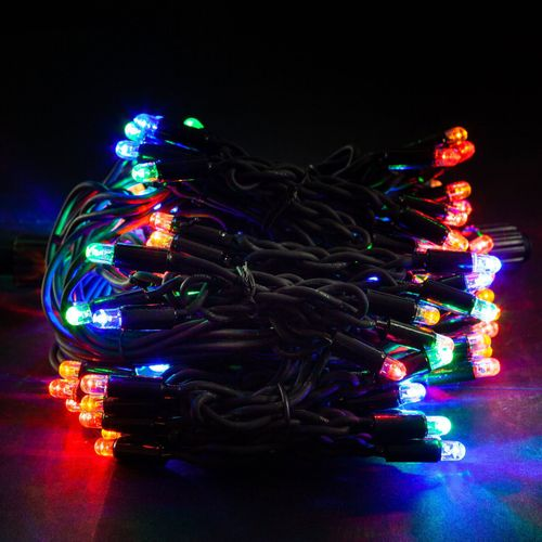Гирлянда универсальная бахрома SYSTEM PROF 100 LED многоцветный 2 м, изображение