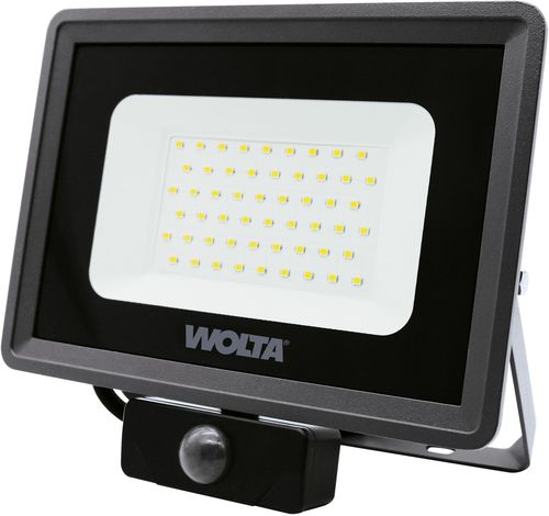 Светодиодный прожектор Wolta WFL-50W/06S 50Вт 5700K IP65 4500 Лм с датчиком, фото